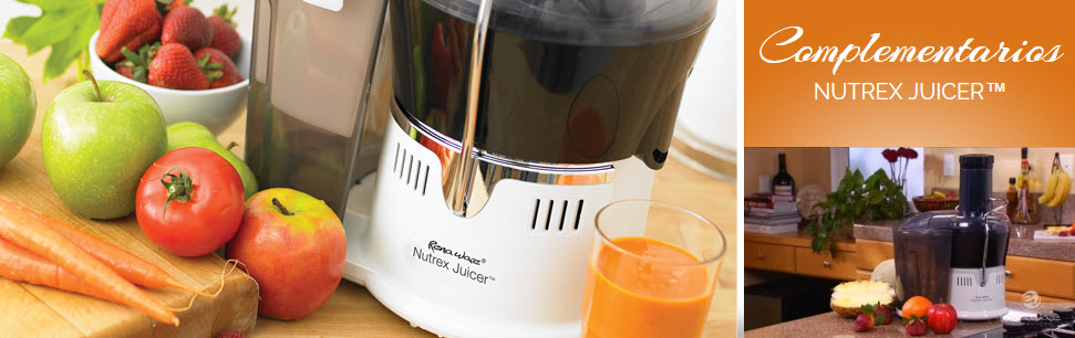 Más cantidad de jugo, más fibra y más nutrientes con el Extractor de jugos  Rena Ware Nutrex Press 